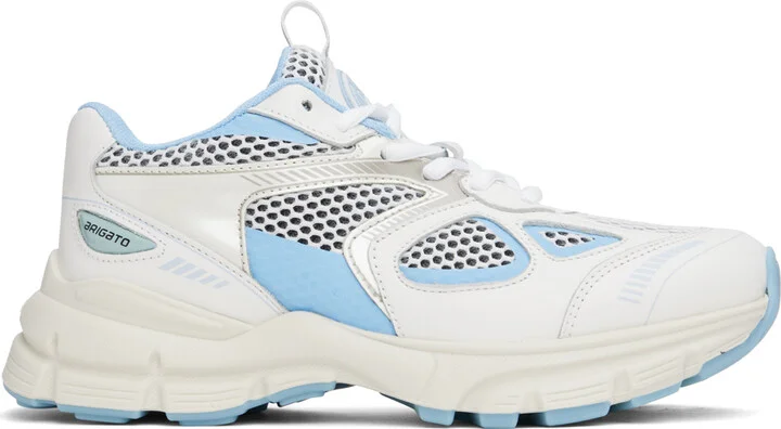 Axel Arigato White & Blue Marathon Sneakers
