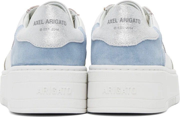 Axel Arigato White & Blue Orbit Vintage Sneakers - Image 2