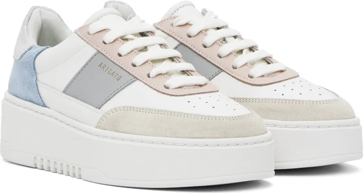 Axel Arigato White & Blue Orbit Vintage Sneakers - Image 4