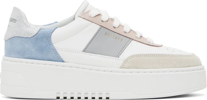 Axel Arigato White & Blue Orbit Vintage Sneakers