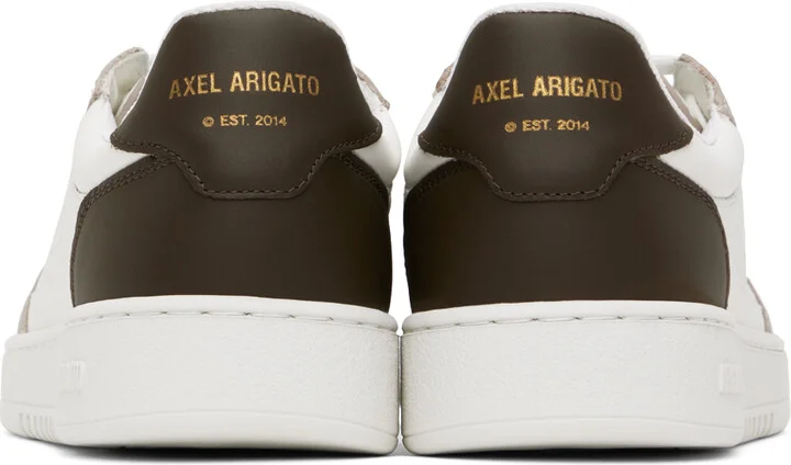 Axel Arigato White & Brown Dice Lo Sneakers - Image 2