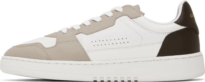 Axel Arigato White & Brown Dice Lo Sneakers - Image 3