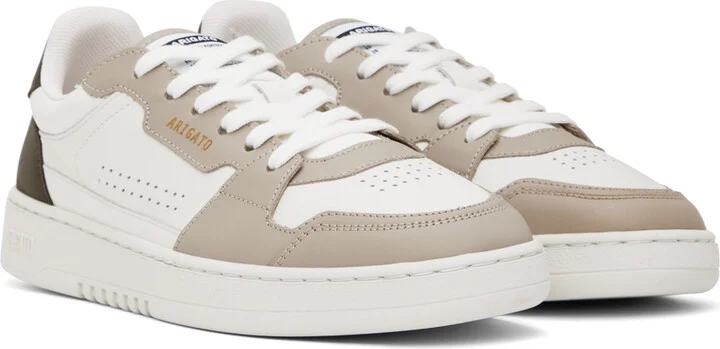 Axel Arigato White & Brown Dice Lo Sneakers - Image 4