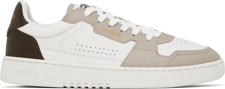 Axel Arigato White & Brown Dice Lo Sneakers