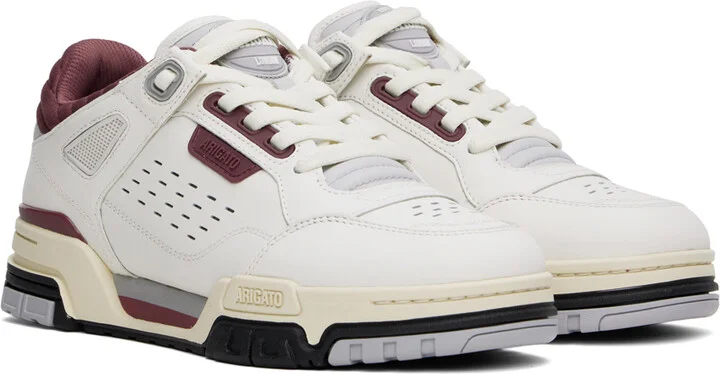 Axel Arigato White & Burgundy Onyx Sneakers - Image 4