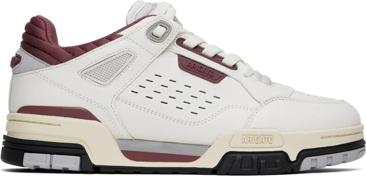Axel Arigato White & Burgundy Onyx Sneakers