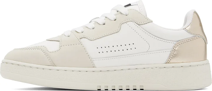 Axel Arigato White & Gold Dice Lo Sneakers - Image 3