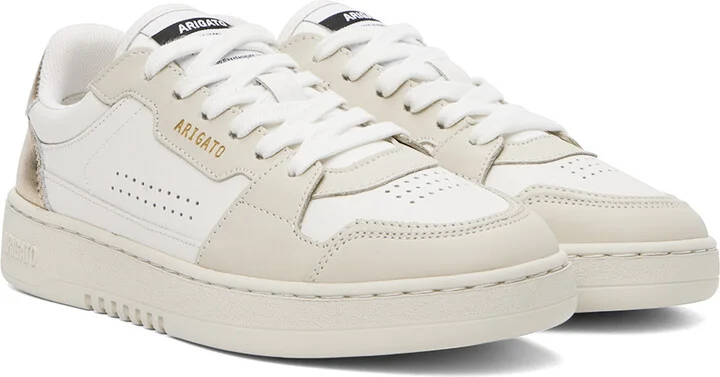 Axel Arigato White & Gold Dice Lo Sneakers - Image 4