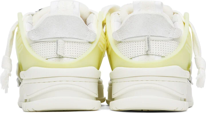 Axel Arigato White & Gray Area Patchwork Sneakers - Image 2
