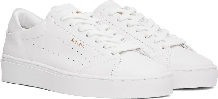 Axel Arigato White & Gray Court Sneakers - Image 4