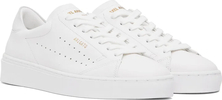 Axel Arigato White & Gray Court Sneakers - Image 4