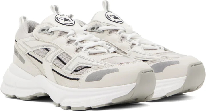 Axel Arigato White & Gray Marathon R-Trail Sneakers - Image 4