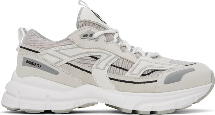 Axel Arigato White & Gray Marathon R-Trail Sneakers