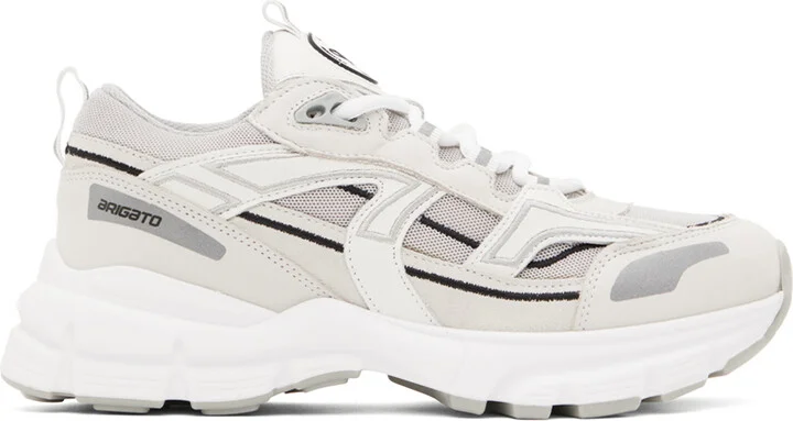 Axel Arigato White & Gray Marathon R-Trail Sneakers
