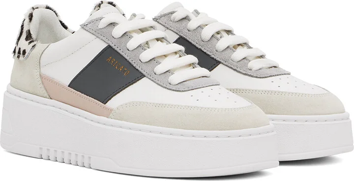 Axel Arigato White & Gray Orbit Vintage Sneakers - Image 4