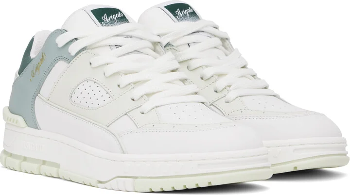 Axel Arigato White & Green Area Lo Sneakers - Image 4