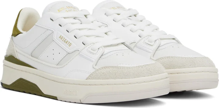 Axel Arigato White & Green Clay Sneakers - Image 4