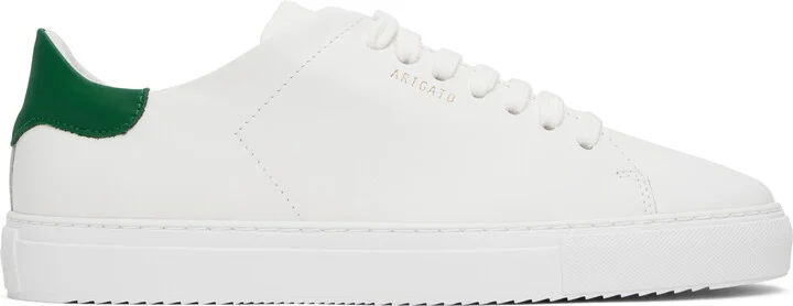 Axel Arigato White & Green Clean 90 Sneakers