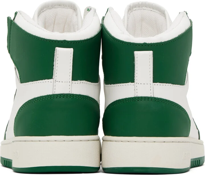 Axel Arigato White & Green Dice Hi Sneakers - Image 2