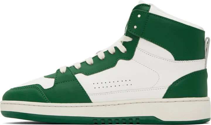 Axel Arigato White & Green Dice Hi Sneakers - Image 3