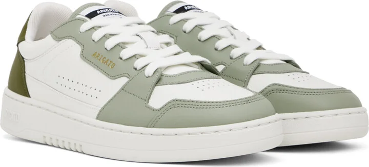 Axel Arigato White & Green Dice Lo Sneakers - Image 4