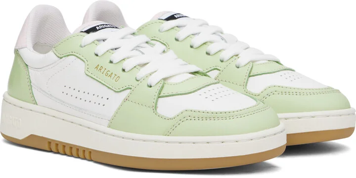Axel Arigato White & Green Dice Lo Sneakers - Image 4