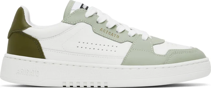 Axel Arigato White & Green Dice Lo Sneakers