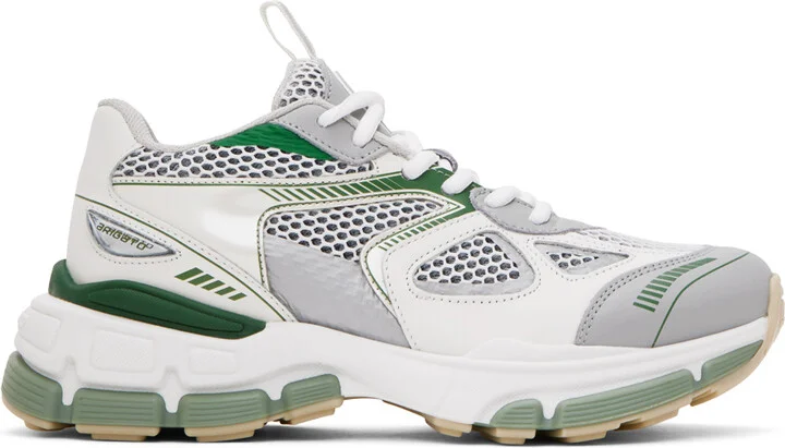 Axel Arigato White & Green Marathon Neo Sneakers