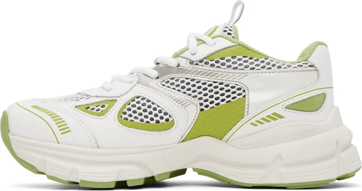 Axel Arigato White & Green Marathon Runner Sneakers - Image 3