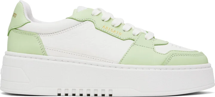 Axel Arigato White & Green Orbit Neo Sneakers