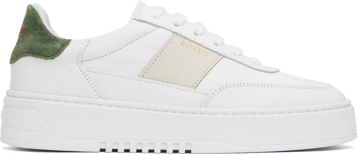 Axel Arigato White & Green Orbit Vintage Sneakers