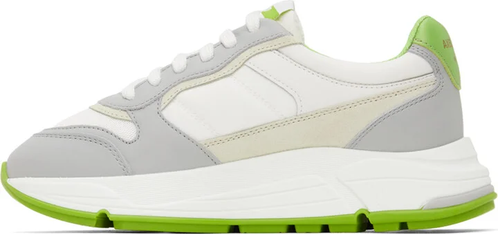 Axel Arigato White & Green Rush Sneakers - Image 3