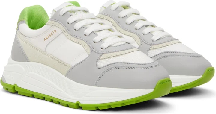 Axel Arigato White & Green Rush Sneakers - Image 4