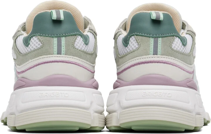 Axel Arigato White & Green Sphere Runner Sneakers - Image 2