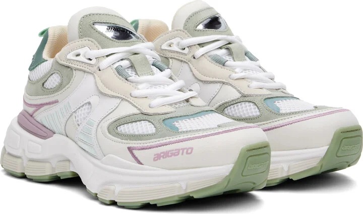 Axel Arigato White & Green Sphere Runner Sneakers - Image 4