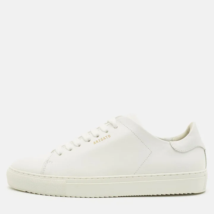 Axel Arigato White Leather Lace Up Sneakers Size 38