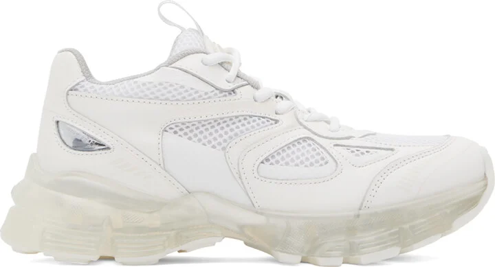 Axel Arigato White Marathon Transparent Runner Sneakers