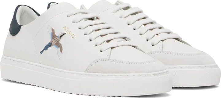 Axel Arigato White & Navy Clean 90 B Bird Sneakers - Image 4