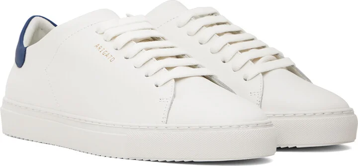 Axel Arigato White & Navy Clean 90 Sneakers - Image 4