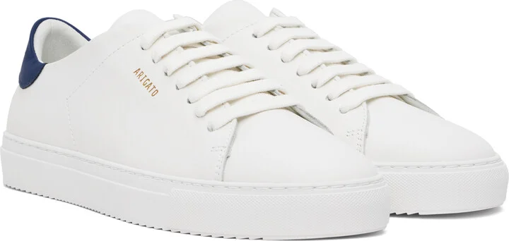 Axel Arigato White & Navy Clean 90 Sneakers - Image 4