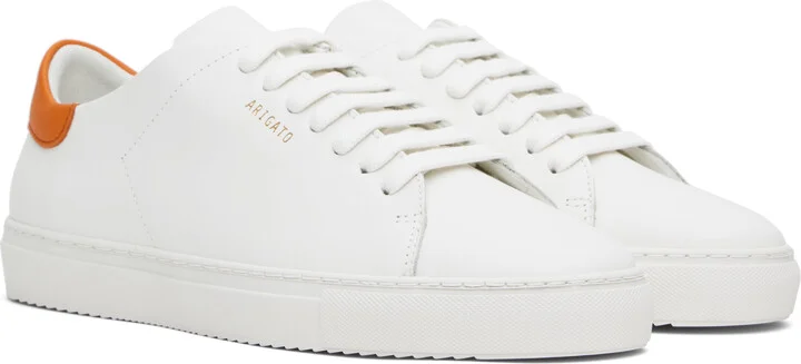 Axel Arigato White & Orange Clean 90 Sneakers - Image 4