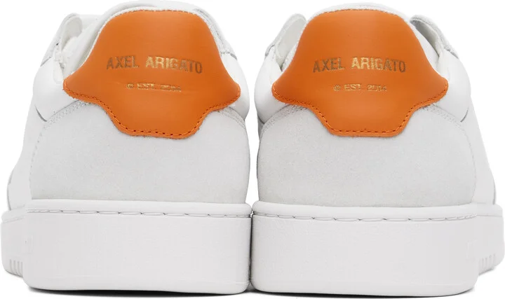 Axel Arigato White & Orange Dice Lo Sneakers - Image 2