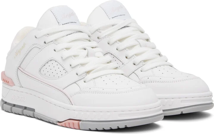 Axel Arigato White & Pink Area Lo Sneakers - Image 4