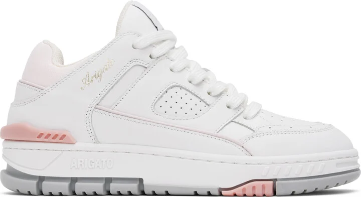 Axel Arigato White & Pink Area Lo Sneakers