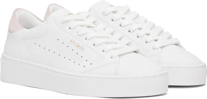 Axel Arigato White & Pink Court Sneakers - Image 4