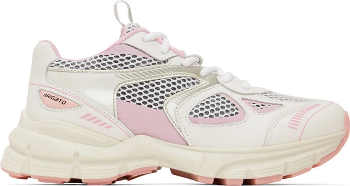 Axel Arigato White & Pink Marathon Sneakers