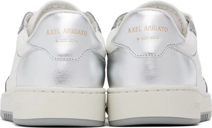 Axel Arigato White & Silver Dice Lo Sneakers - Image 2