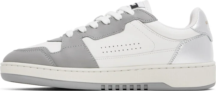Axel Arigato White & Silver Dice Lo Sneakers - Image 3