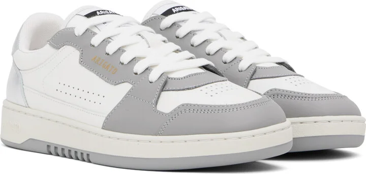Axel Arigato White & Silver Dice Lo Sneakers - Image 4