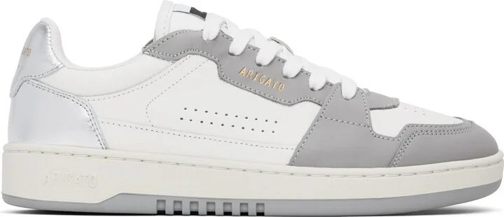 Axel Arigato White & Silver Dice Lo Sneakers